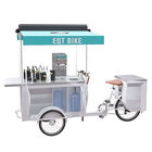 Sokak İçme / Çay Otomatı İçin Lüks Özelleştirilmiş Üç Tekerlekli Bisiklet Otomat Arabası