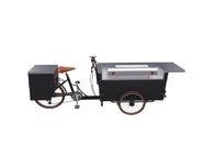 Kutu Yapısı Kahvaltı Mobil Barbekü Izgara Yemek Üç Tekerlekli Bisiklet