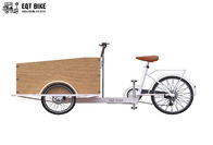 Kutu Yapısı Hollanda Tarzı Kargo Bisikleti Anti Pas Elektrikli Kargo Üç Tekerlekli Bisiklet
