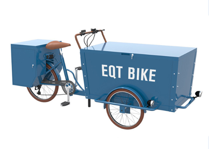 Elektrikli Tricycle Kargo Bisikleti Uzun Hizmet Ömrü ile 300kg Yüksek Yük Kapasitesi
