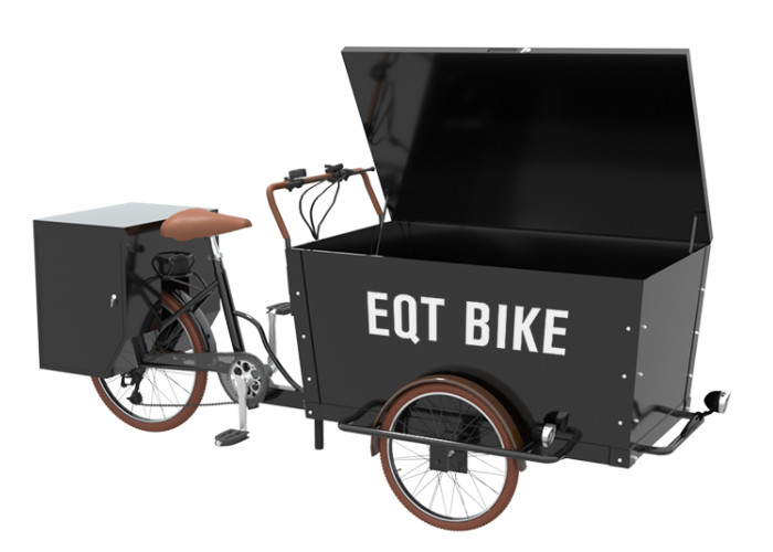 Çok İşlevli Üç Tekerlekli Bisiklet Kargo Bisikleti Kullanıcı Dostu Özelleştirilmiş Logo