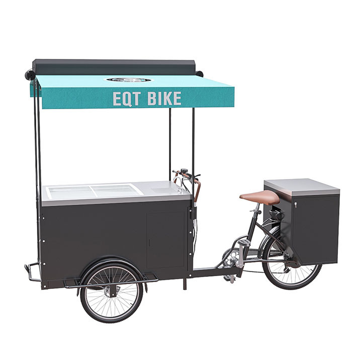 Uzun Yaşam Kullanma ile OEM Lüks Büyük Depolama Dondurma Bisiklet Arabası
